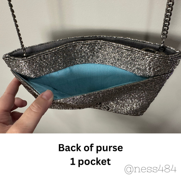 NWOT Mary Frances/Disney Cinderella Midnight Beaded Crossbody Clutch - Picture 6 of 9